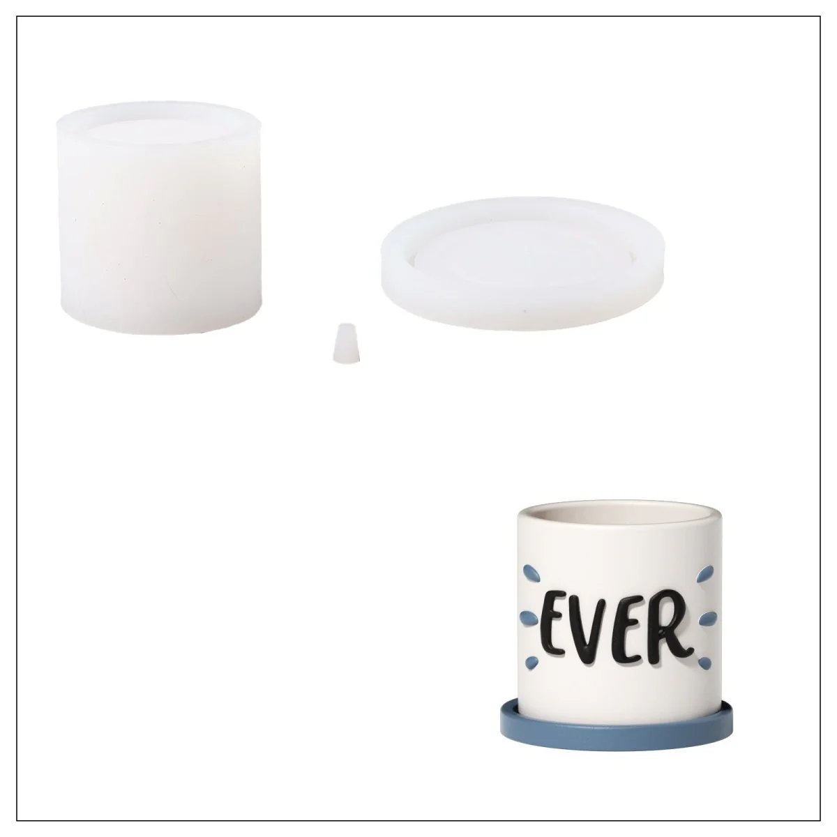 Let Love Grow - Blooming Love for Dad Plant Pot & Tray Silicone Mold Collection - Image 14