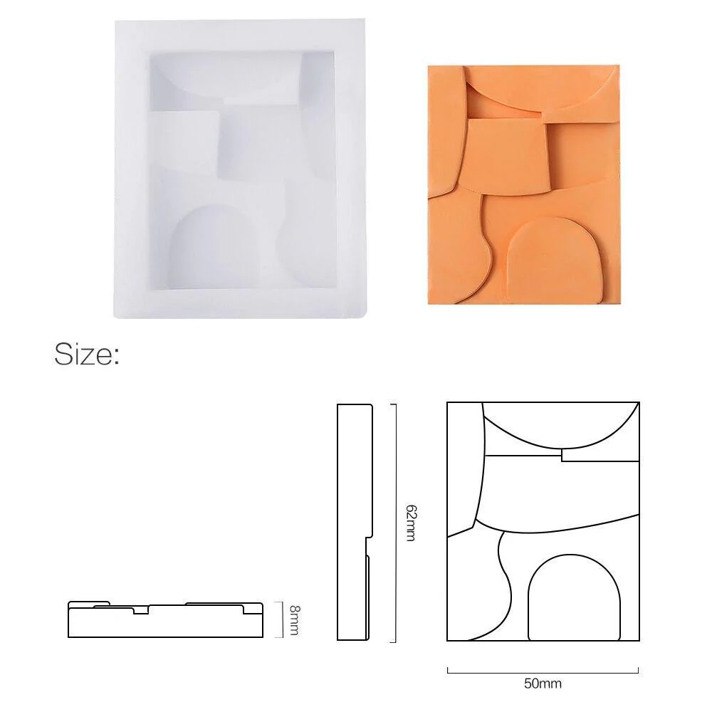 Nicole Concrete Fridge Magnet Silicone Mold - Image 9