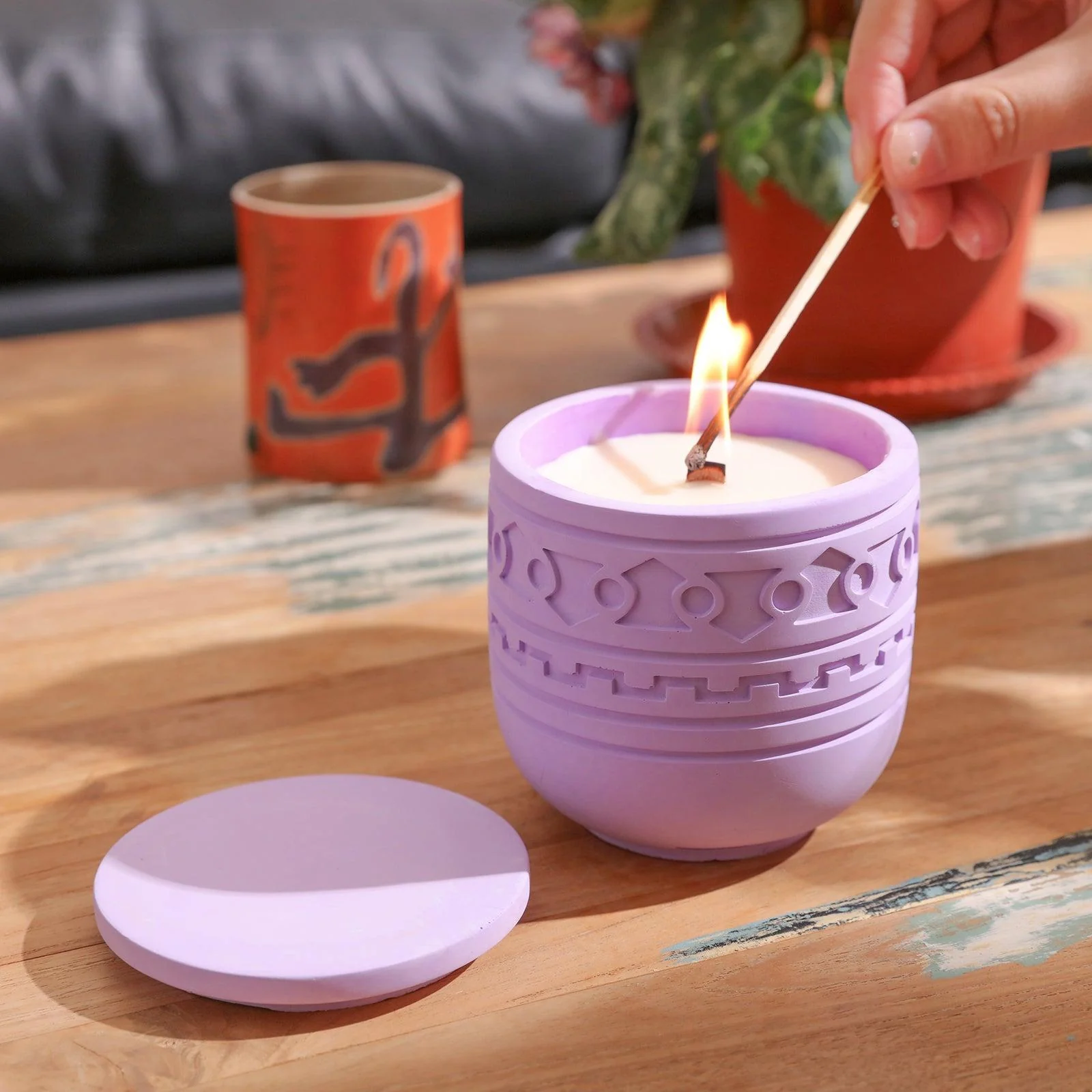 Arrow Pattern Totem Candle Jar Silicone Mold - Image 5