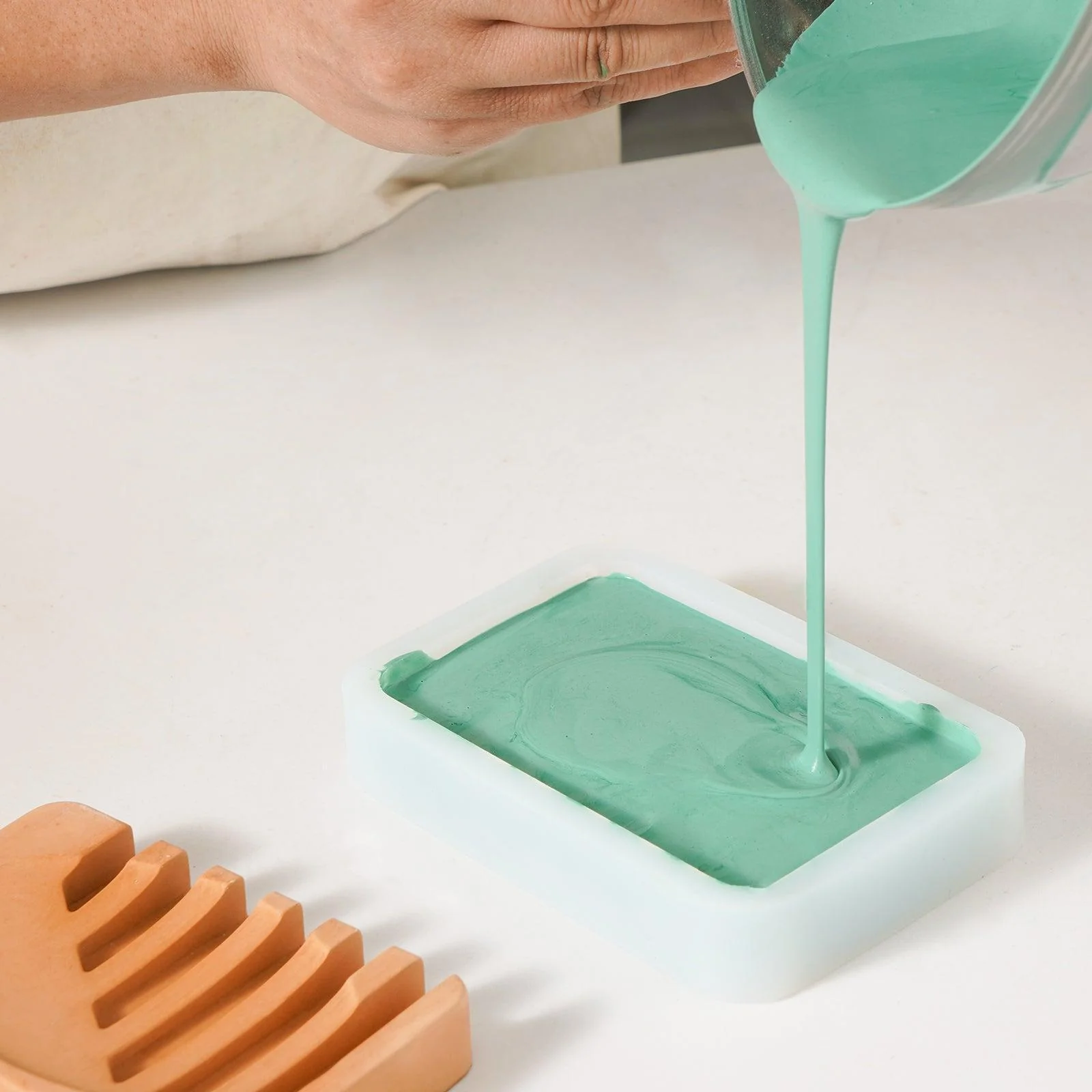 Concrete Soap Dish Silicone Mold - Image 3