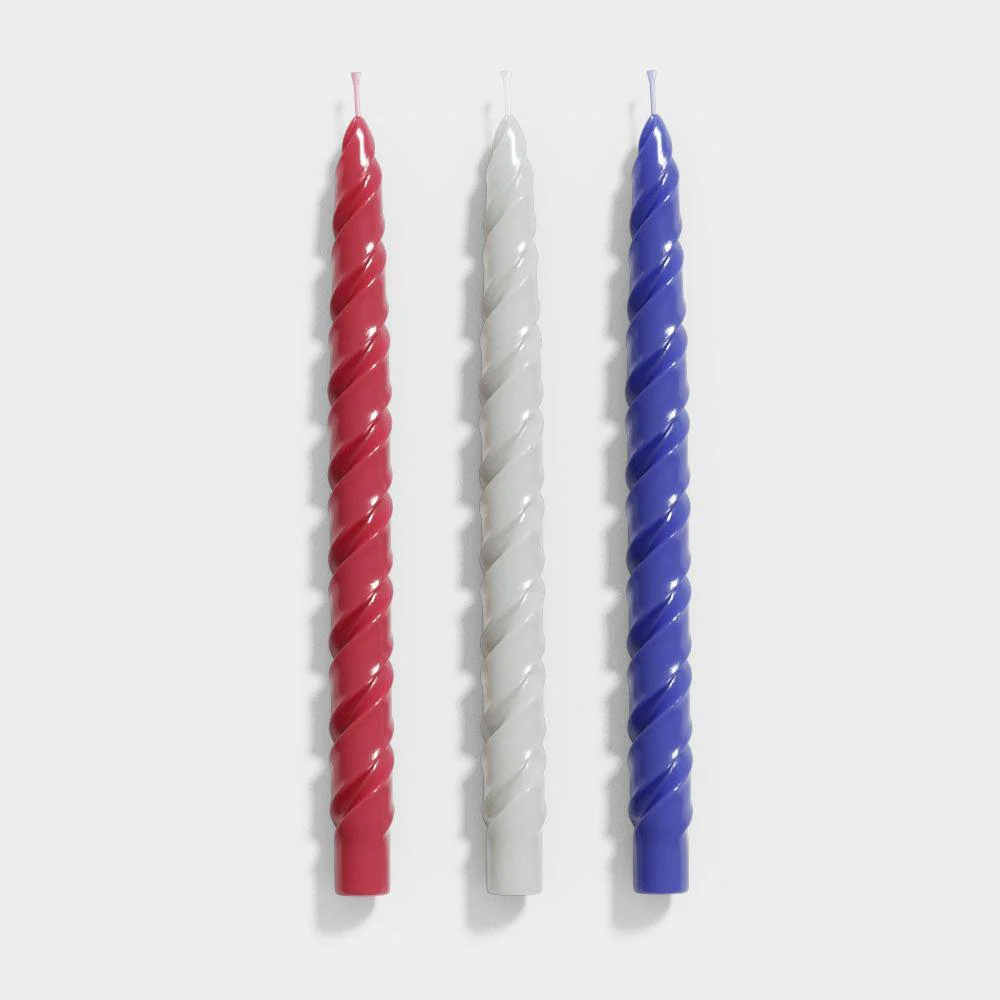 Elegant Spiral Long Taper Candle Silicone Mould