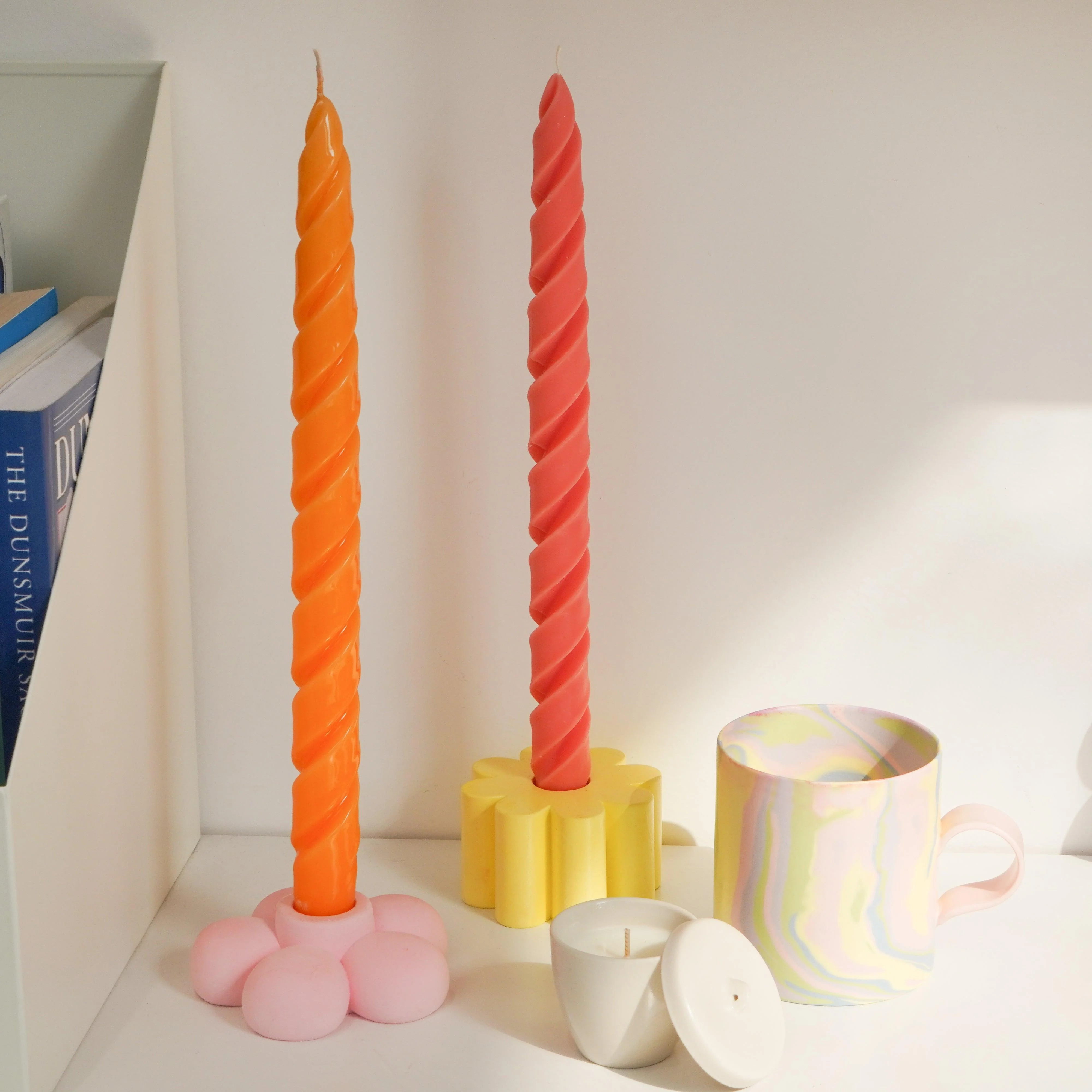 Elegant Spiral Long Taper Candle Silicone Mould - Image 6