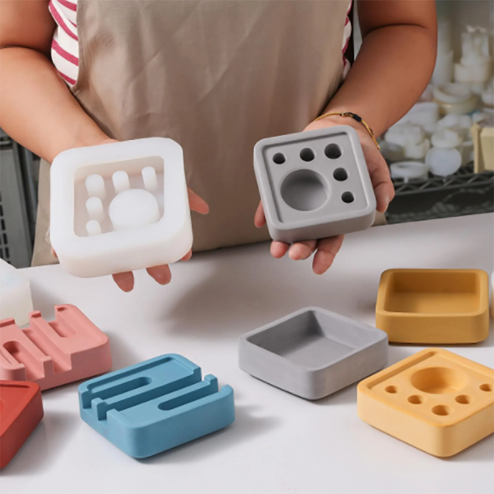 Square Multi-Functional Stationery Support Silicone Mold - Image 3