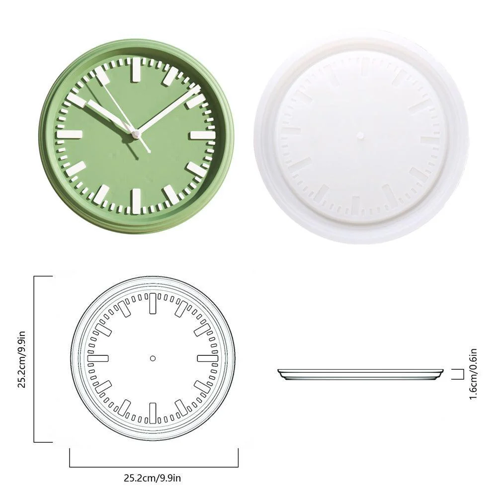 Concrete Wall Clock Silicone Mould - Image 7