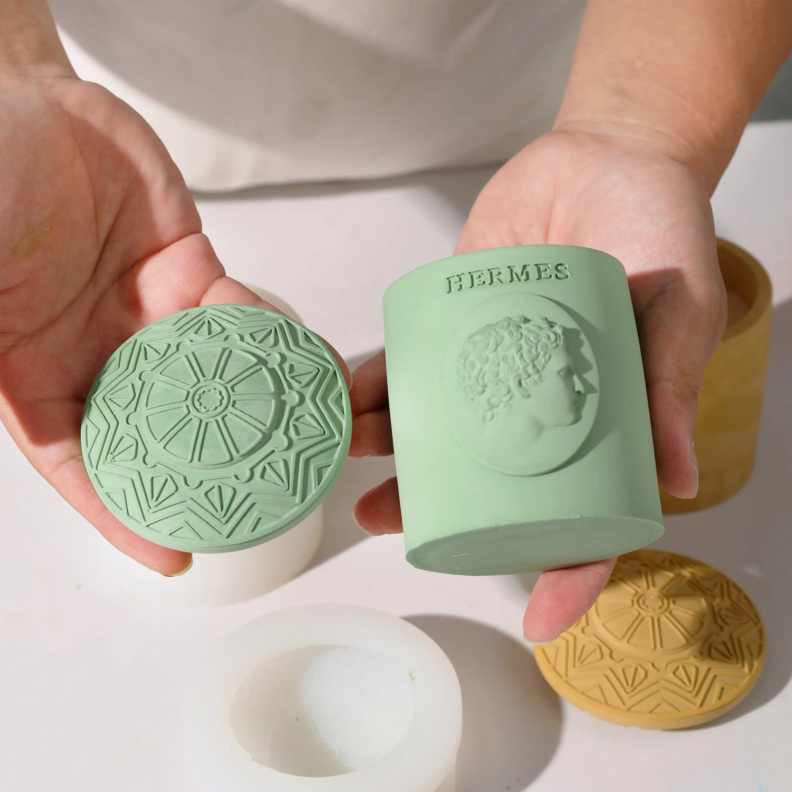 HERMES Candle Jar Silicone Mold - Image 5