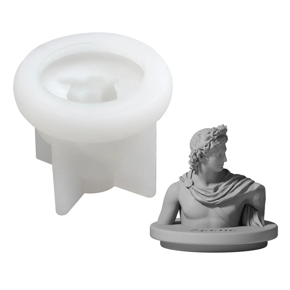 Mythology Sculptures Candle Jar with Lid Silicone Mold - Image 10