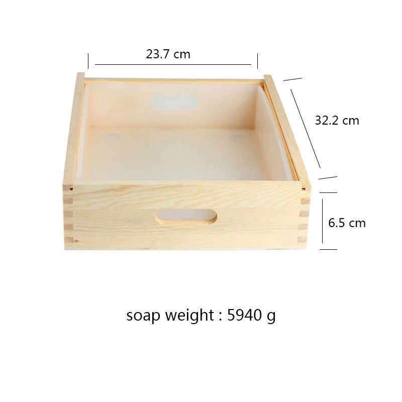 Nicole Silicone Loaf Soap Mold with Wooden Box - Image 12