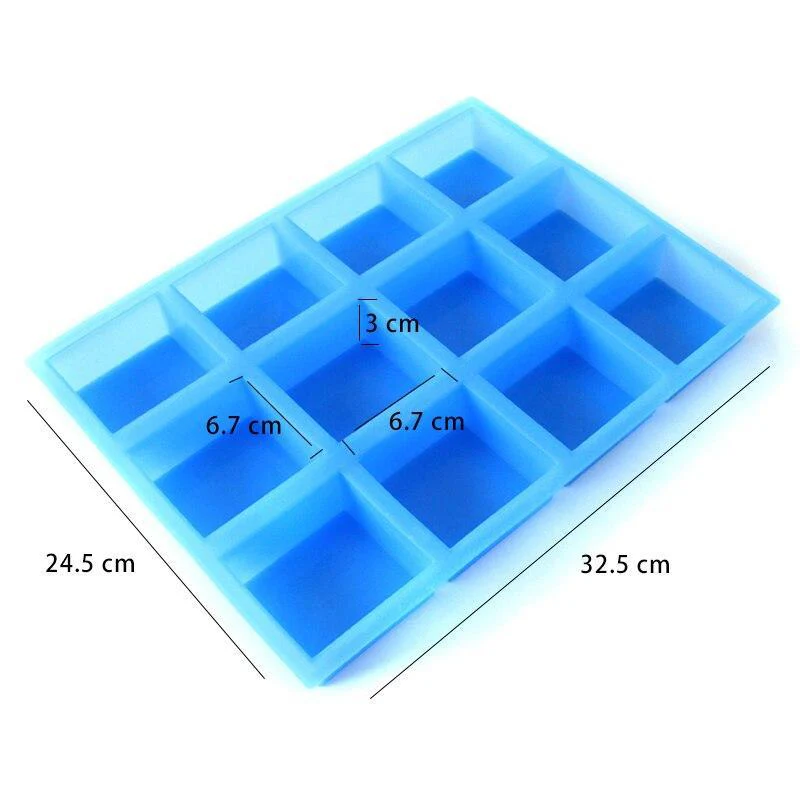 12-cavity Silicone Soap Mould - Image 3