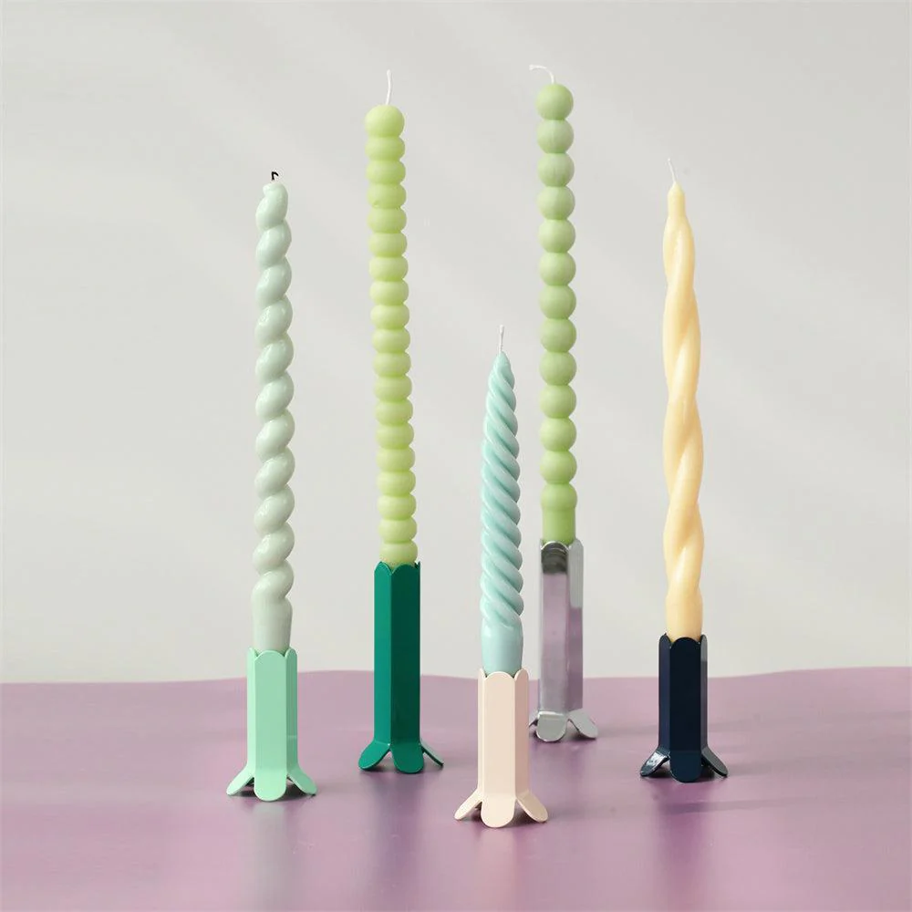 Twisted Spiral Taper Candle Silicone Mold Collection - Image 4