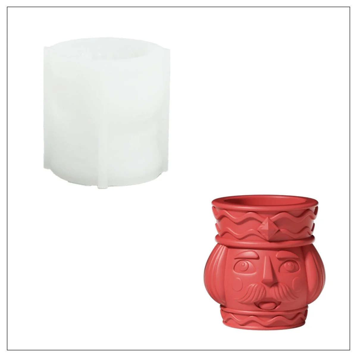 Nutcracker Parade Candle Holder Silicone Mold Collection - Image 9