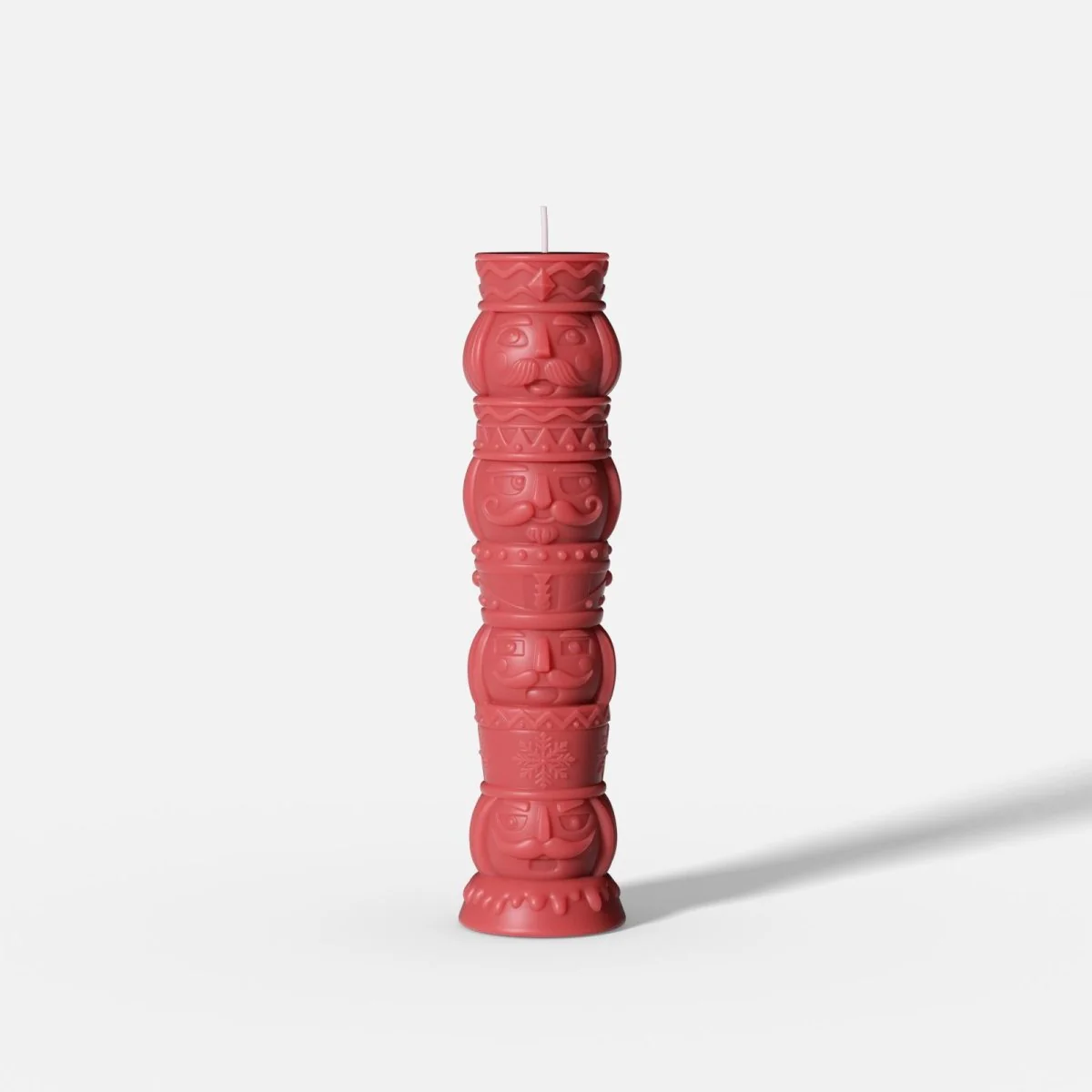 Jolly Nutcracker Stack-UP Pillar Candle Silicone Mold