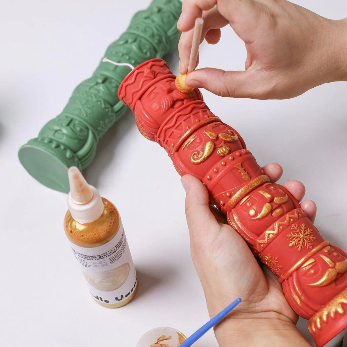 Jolly Nutcracker Stack-UP Pillar Candle Silicone Mold - Image 3