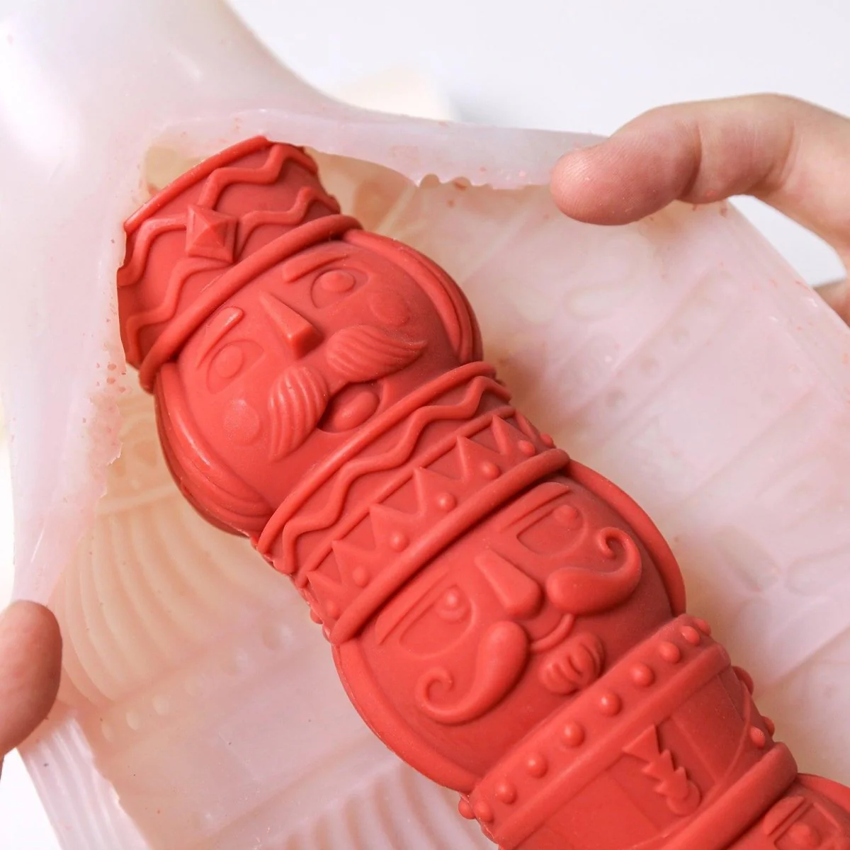 Jolly Nutcracker Stack-UP Pillar Candle Silicone Mold - Image 6