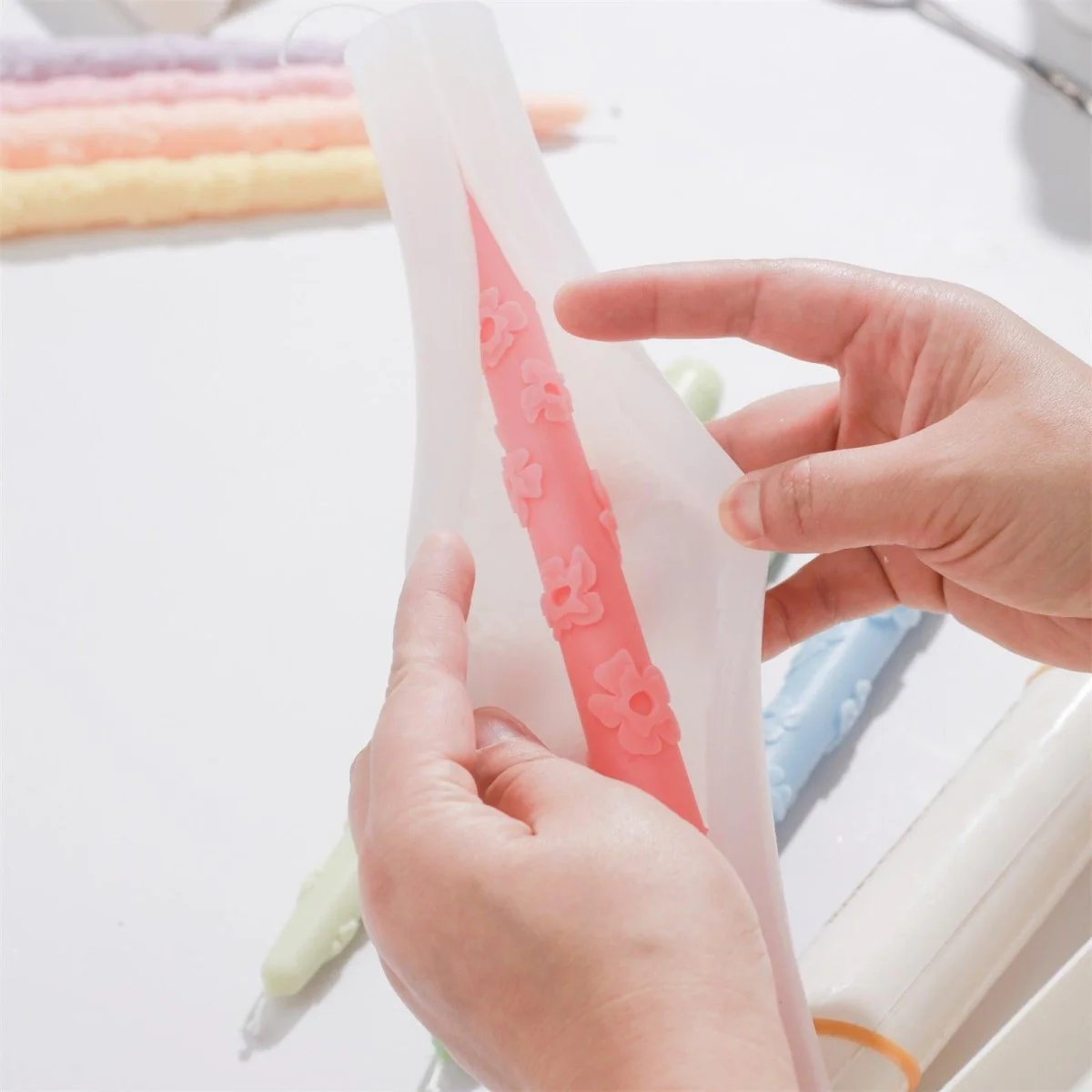 Petal Waltz Taper Candle Silicone Mold - Ⅱ - Image 2