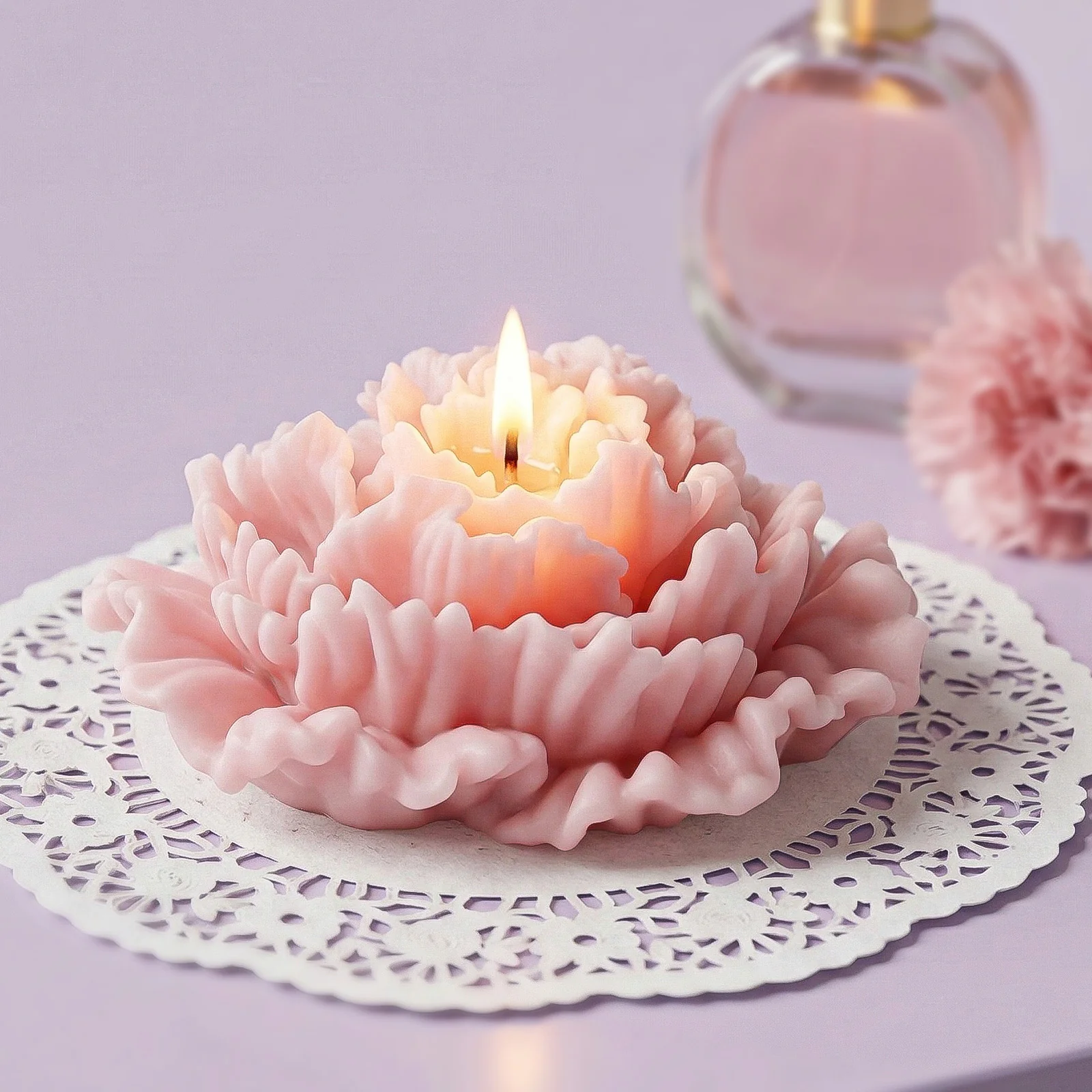 Petal Whisper Carnation Candle Silicone Mold - Image 4
