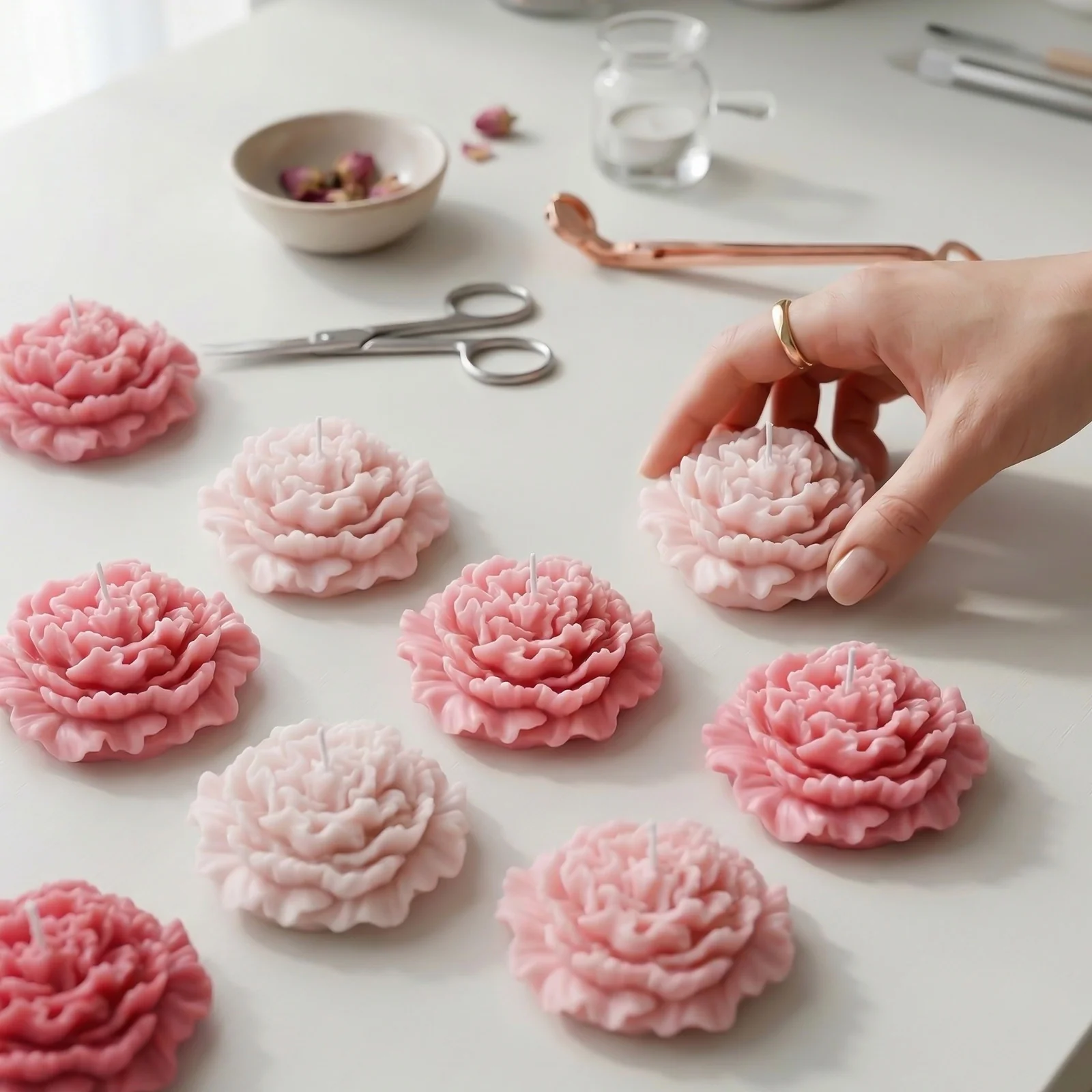 Petal Whisper Carnation Candle Silicone Mold - Image 9