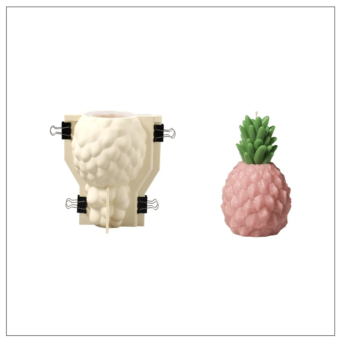 Pineapple Paradise Candle Silicone Mold Collection - Image 7