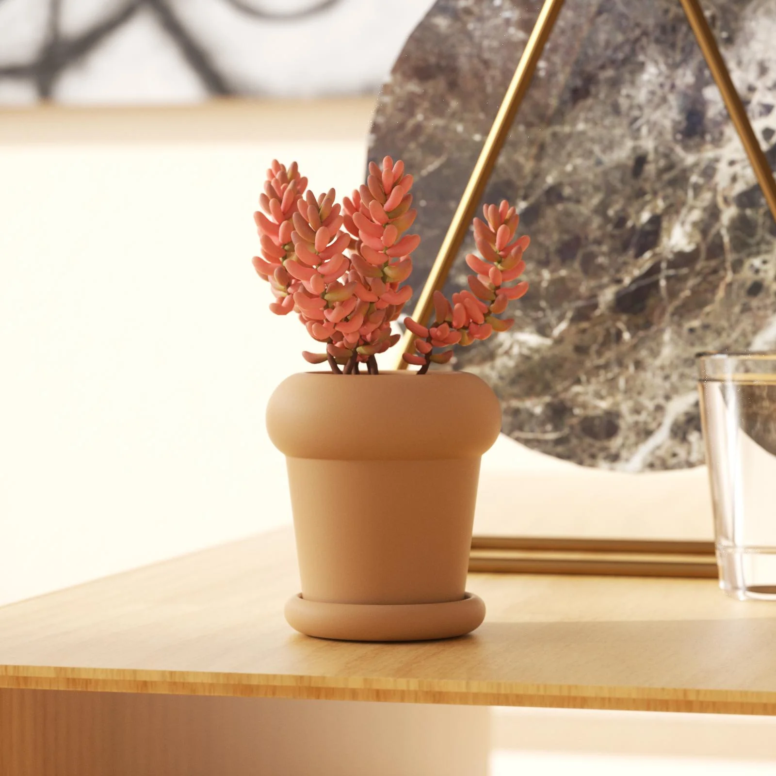 Tall Botanic Column Plant Pot Silicone Mold - Image 4