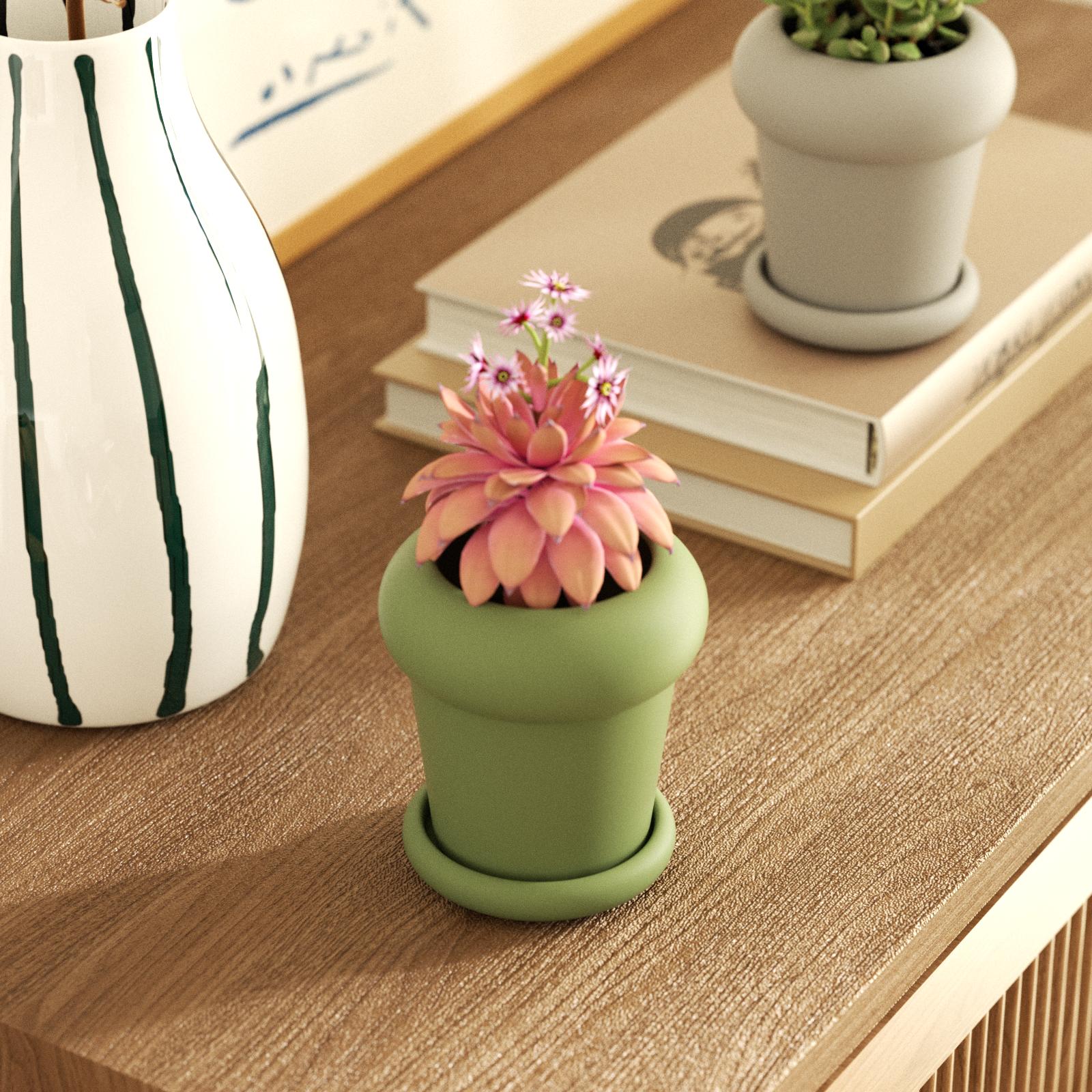 Tall Botanic Column Plant Pot Silicone Mold - Image 5