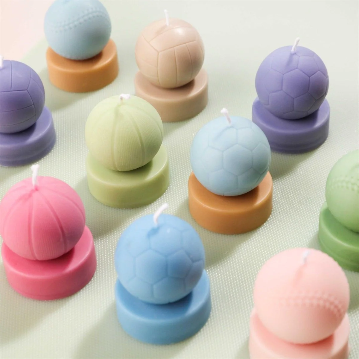 Play Ball Tealight Candle Silicone Mold Collection - Image 8