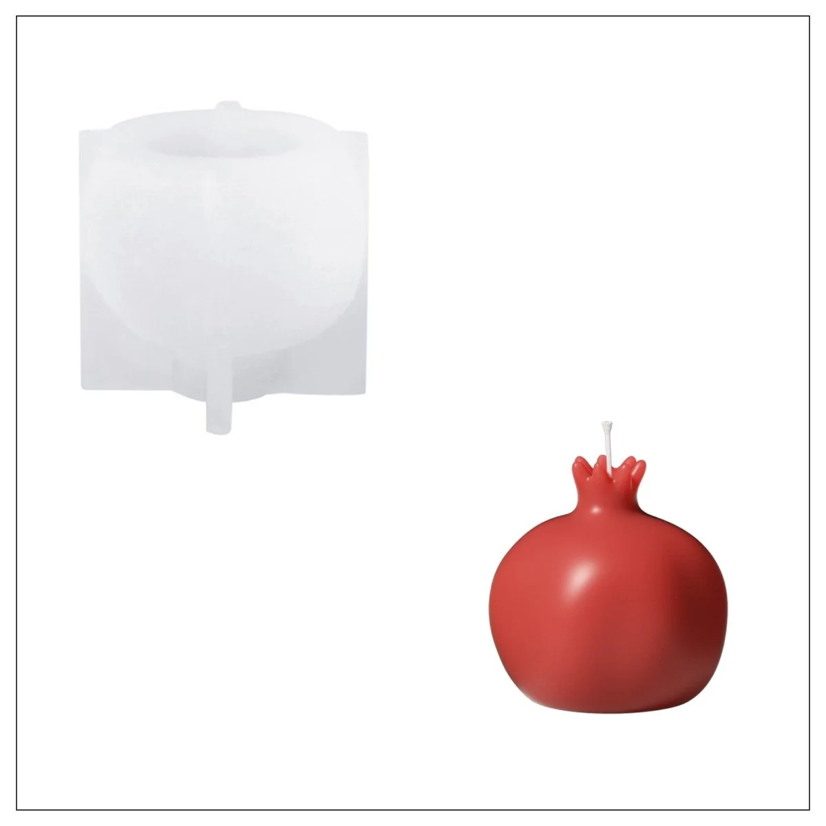 Pomegranate Bloom Candle Silicone Mold Collection - Image 8