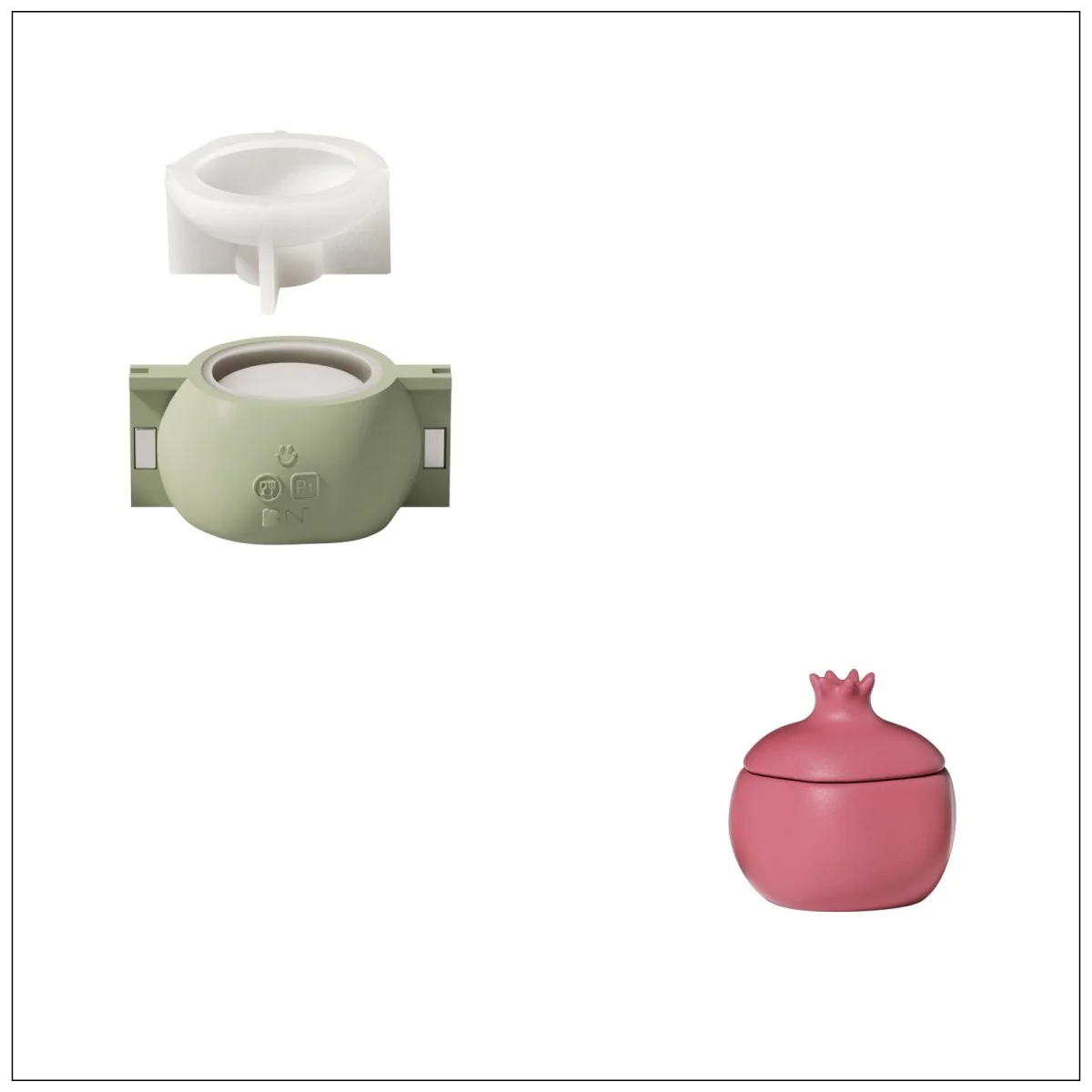 Pomegranate Treasure Candle Jar Silicone Mold & Refill Silicone Mold - Image 11
