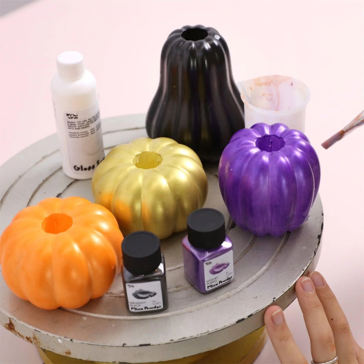 Chubby Pumpkin Candle Holder Silicone Mold Collection - Image 8