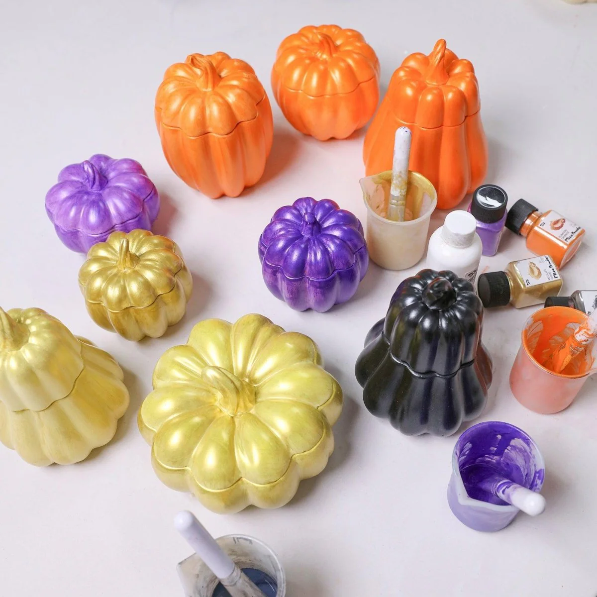 Classic Pumpkin Candle Jar Silicone Mold Collection - Image 5