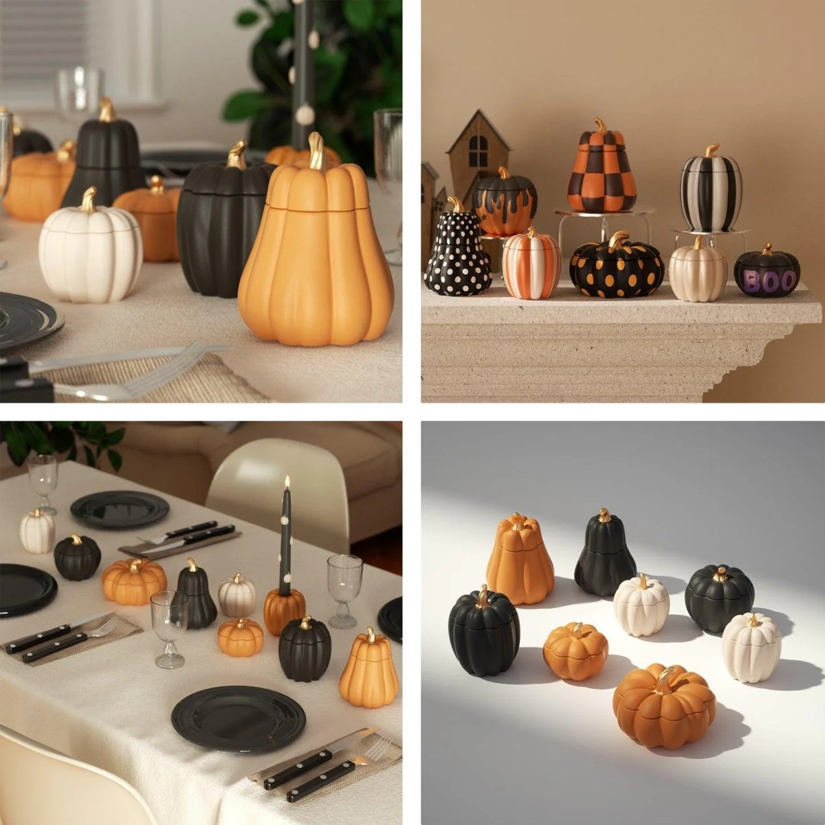 Classic Pumpkin Candle Jar Silicone Mold Collection - Image 8