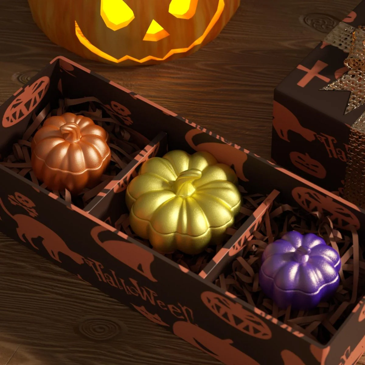 Classic Flat Pumpkin Candle Jar Silicone Mold Collection - Image 6