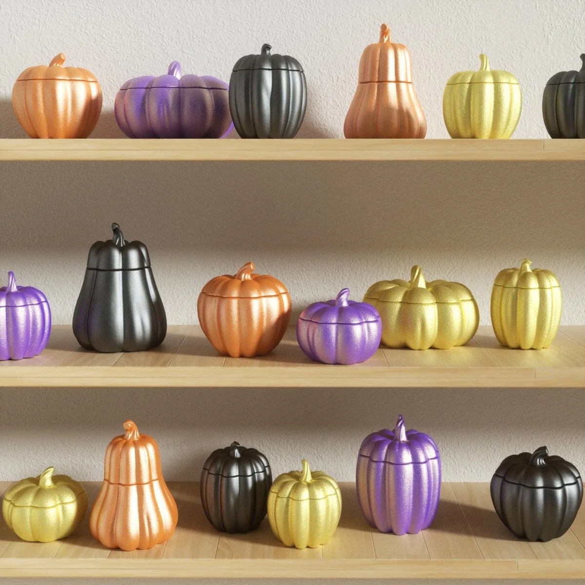 Classic Pear Pumpkin Candle Jar Silicone Mold Collection - Image 8