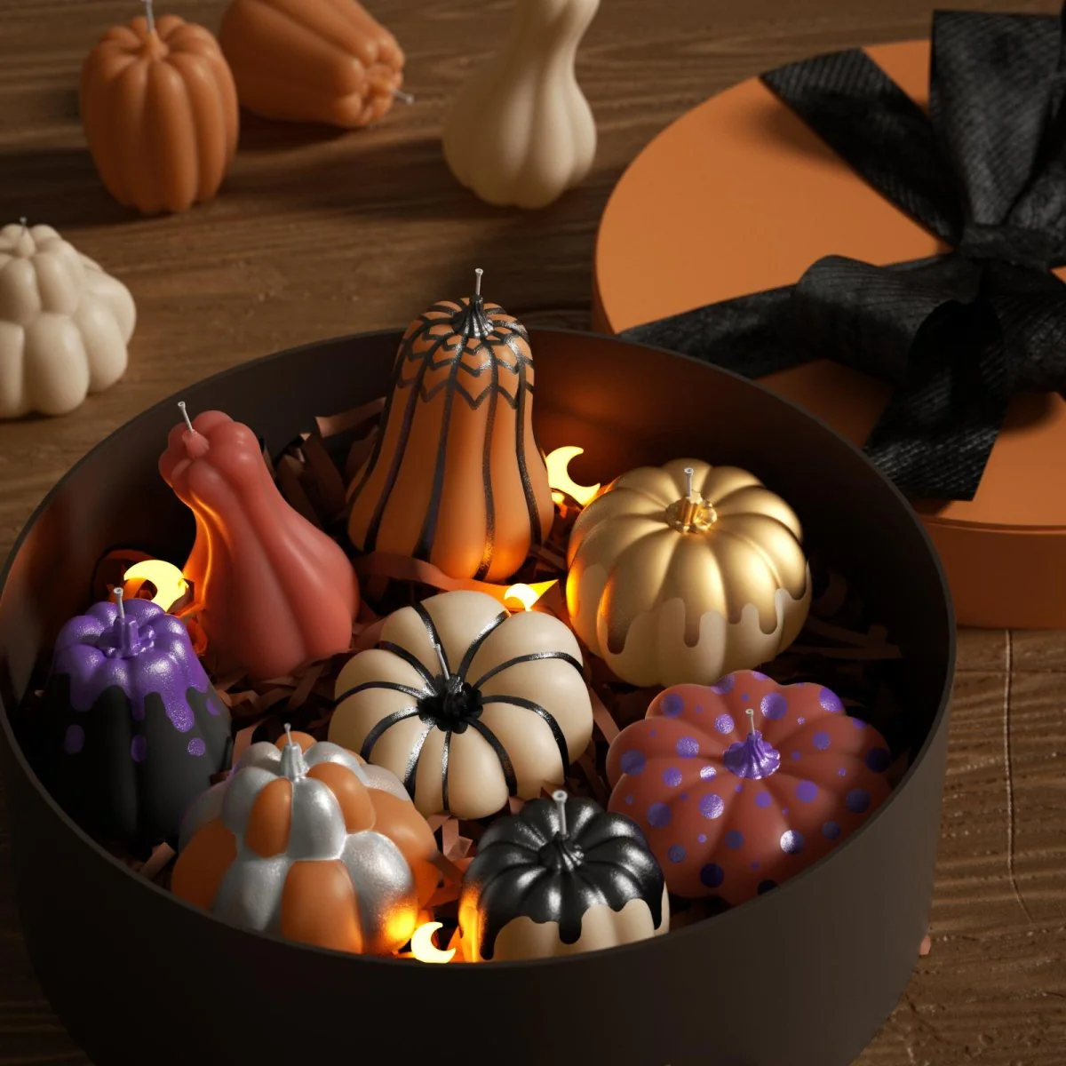 The Pumpkin Parade Candle Silicone Mold Collection - Image 7
