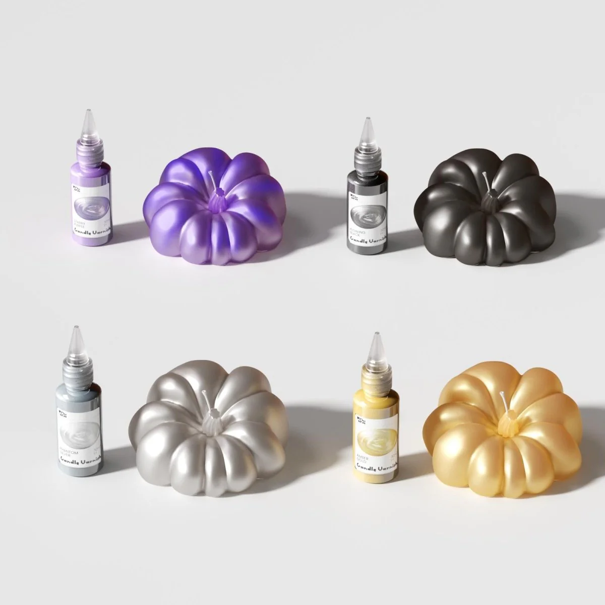 The Pumpkin Parade Candle Silicone Mold Collection - Image 8