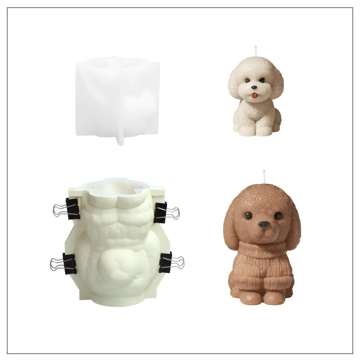 Puppy Pals Candle Silicone Mold Collection - Image 11