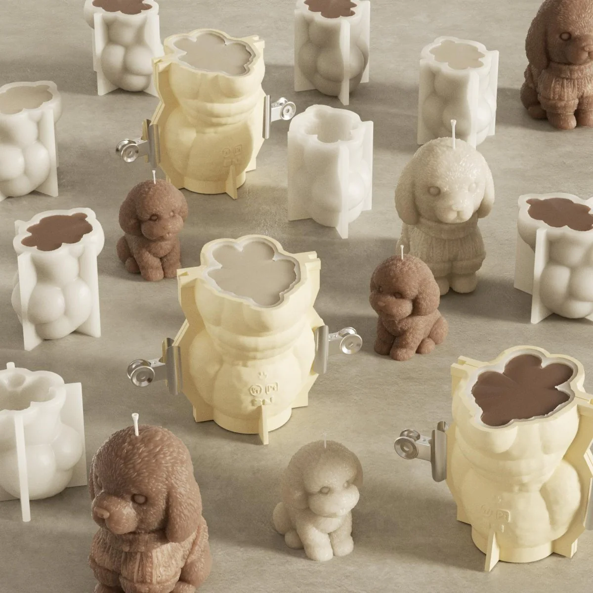 Puppy Pals Candle Silicone Mold Collection - Image 4