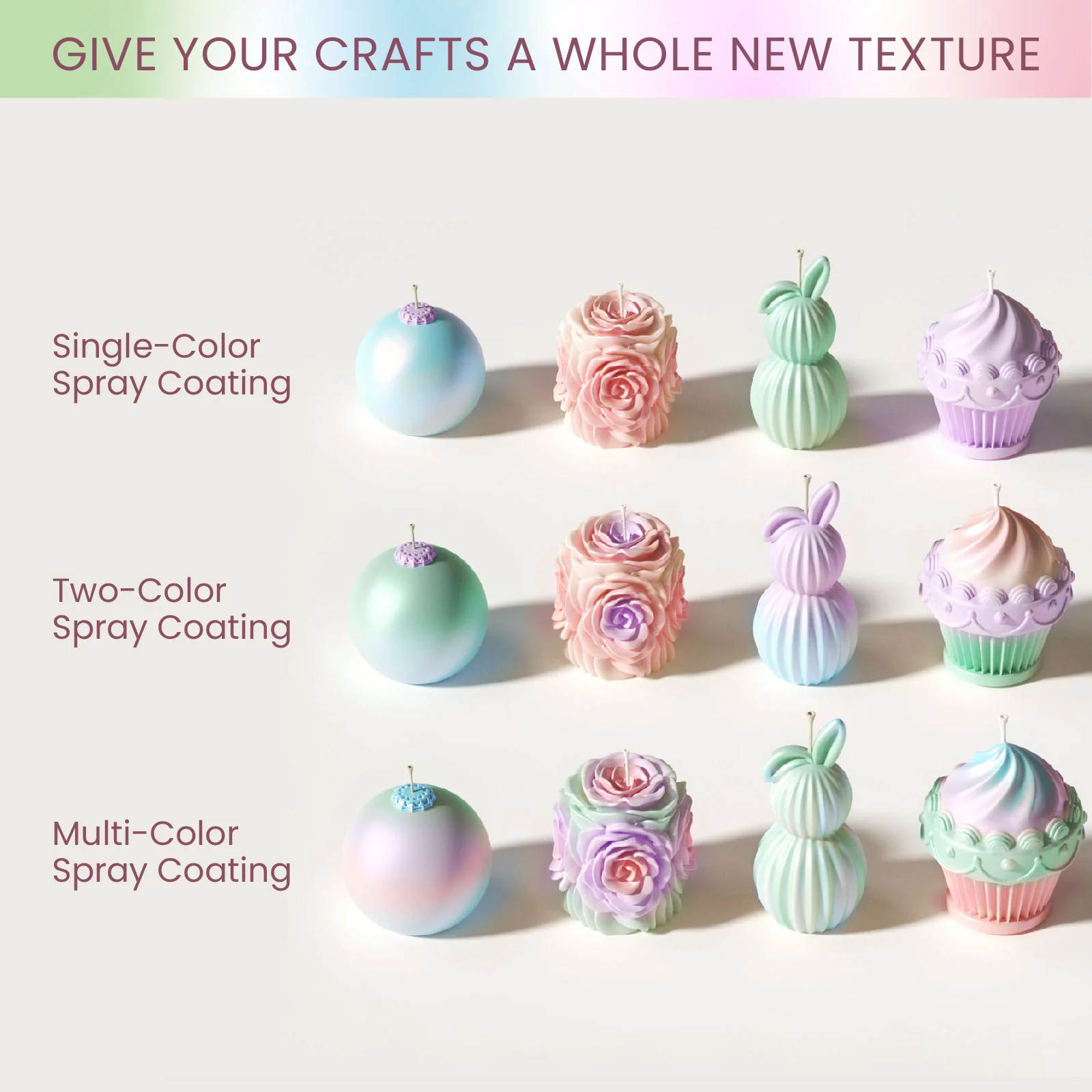 Refill Candle Lacquer for Airbrush - Pastel Garden Palette - Image 9