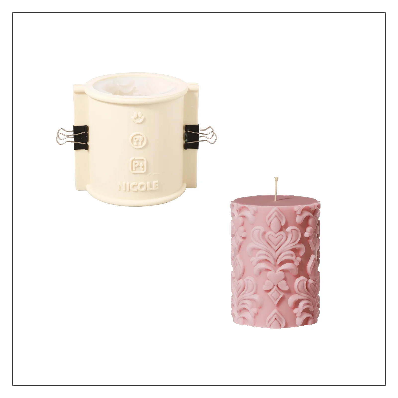 Relief Candle Collection Silicone Mold - Image 11