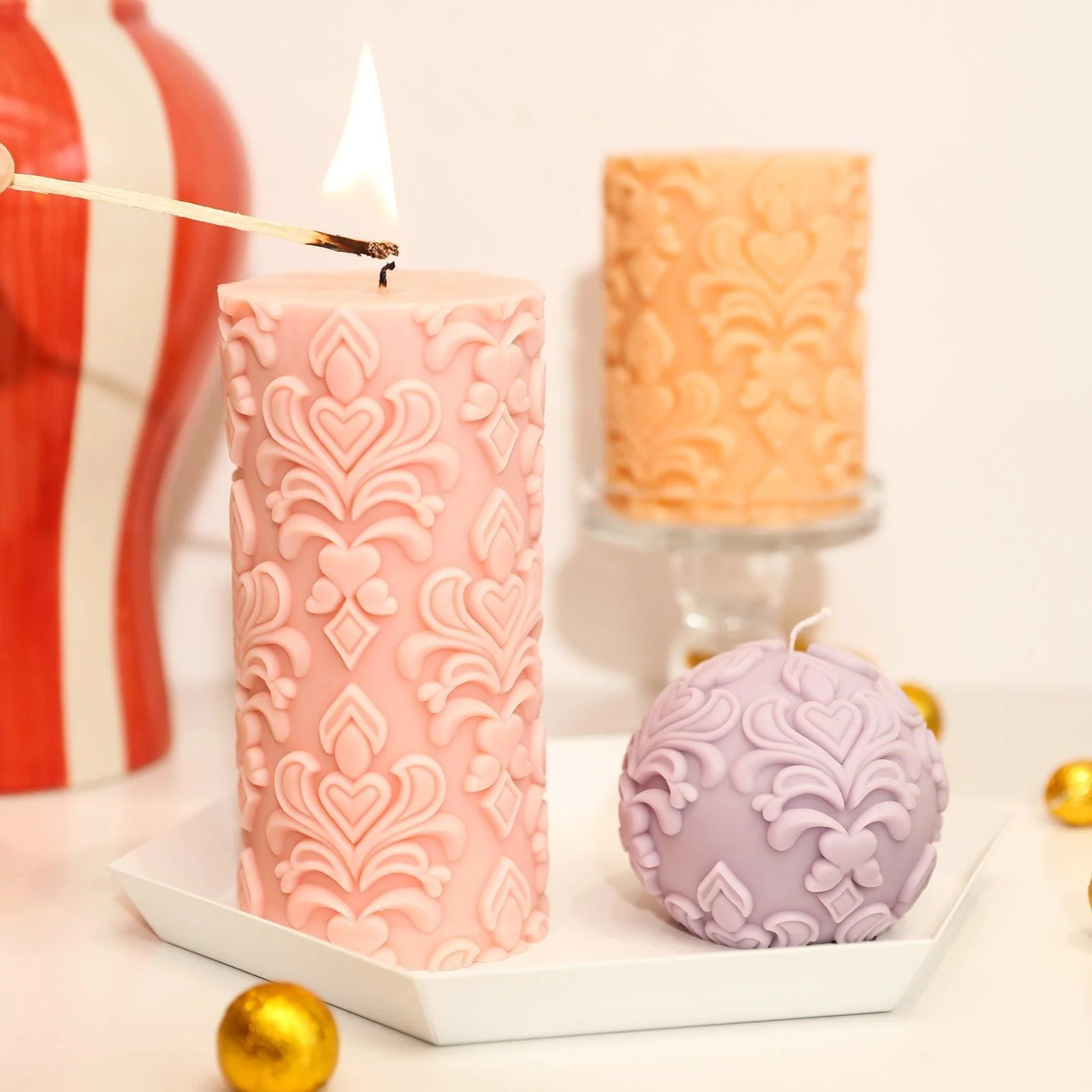 Relief Candle Collection Silicone Mold - Image 5