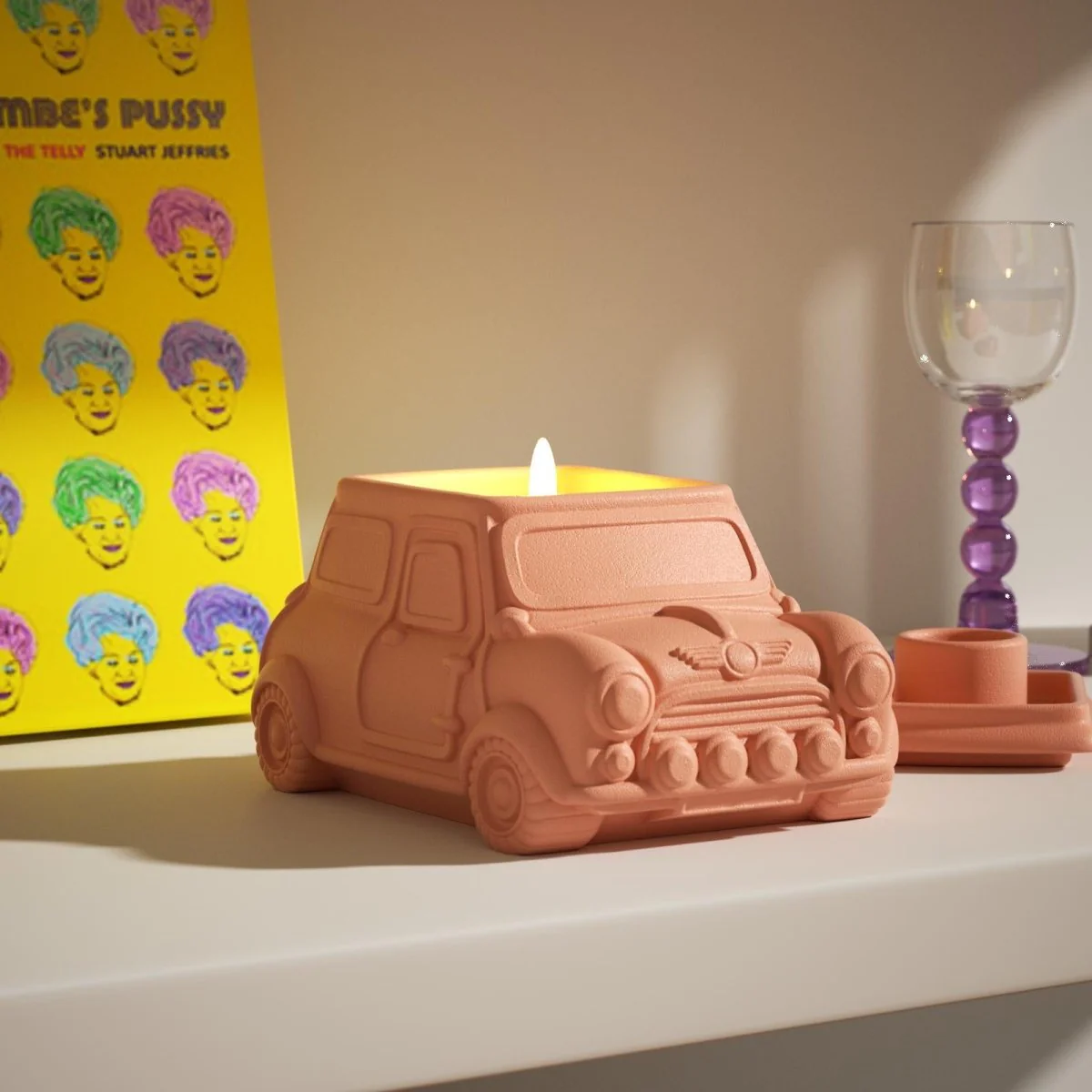 Retro-styled Car-Shaped Multi-Functional Candle Jar & Holder Silicone Mold - Image 6