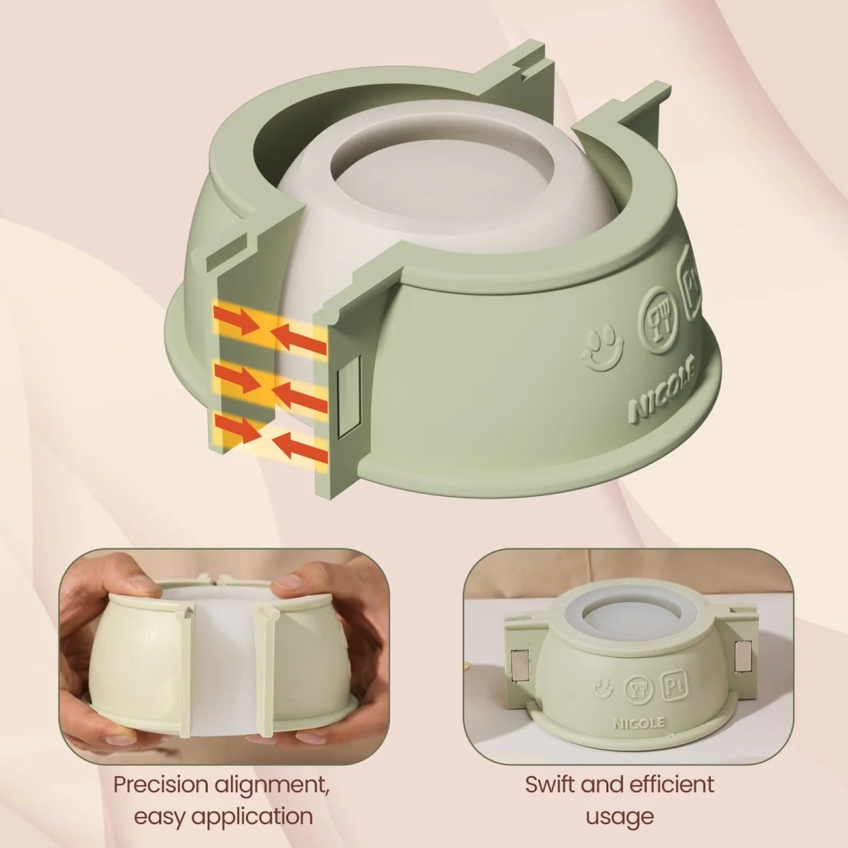 Crowning Rose Candle Jar Silicone Mold & 7oz Candle Refill Mold - Image 9