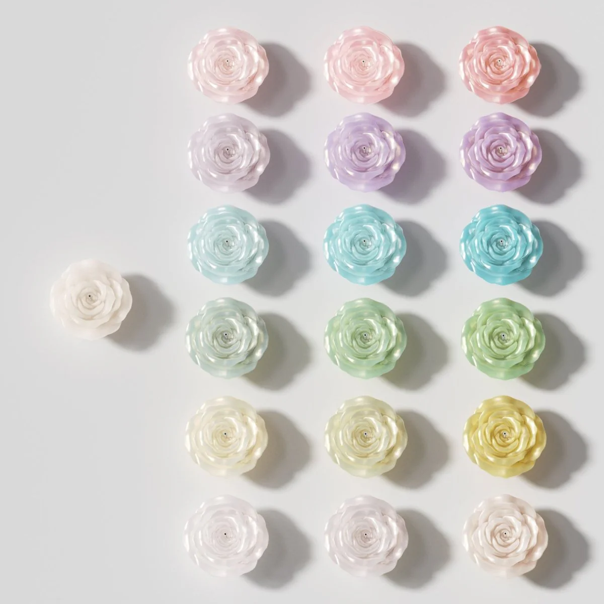 Velvet Bloom Rose Candle Silicone Mold Collection - Image 9