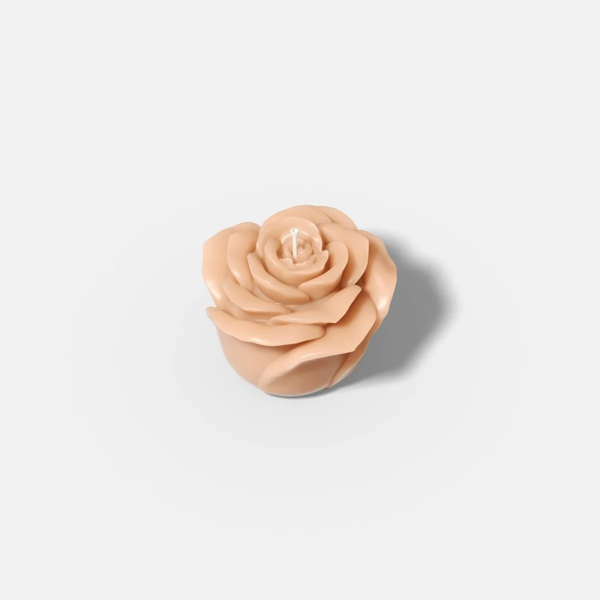 Small Rose Bloom Candle Silicone Mold