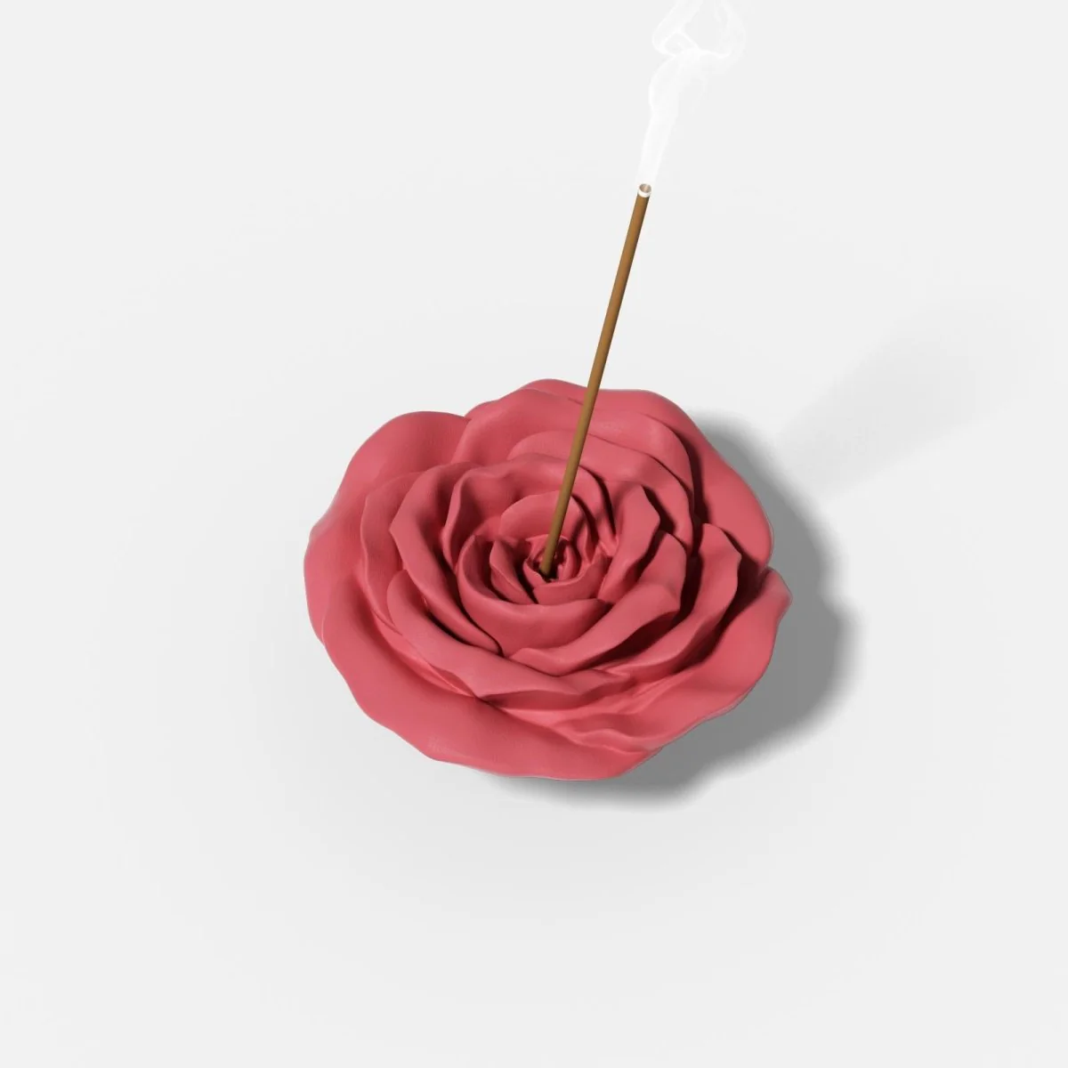 Serene Rose Incense Holder Silicone Mold