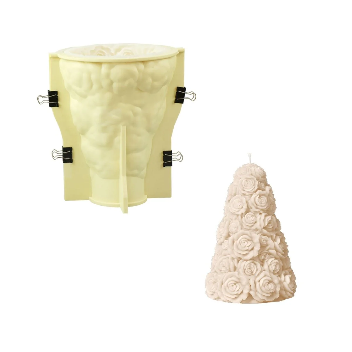 Large Rose Tree Candle Silicone Mold - Image 11