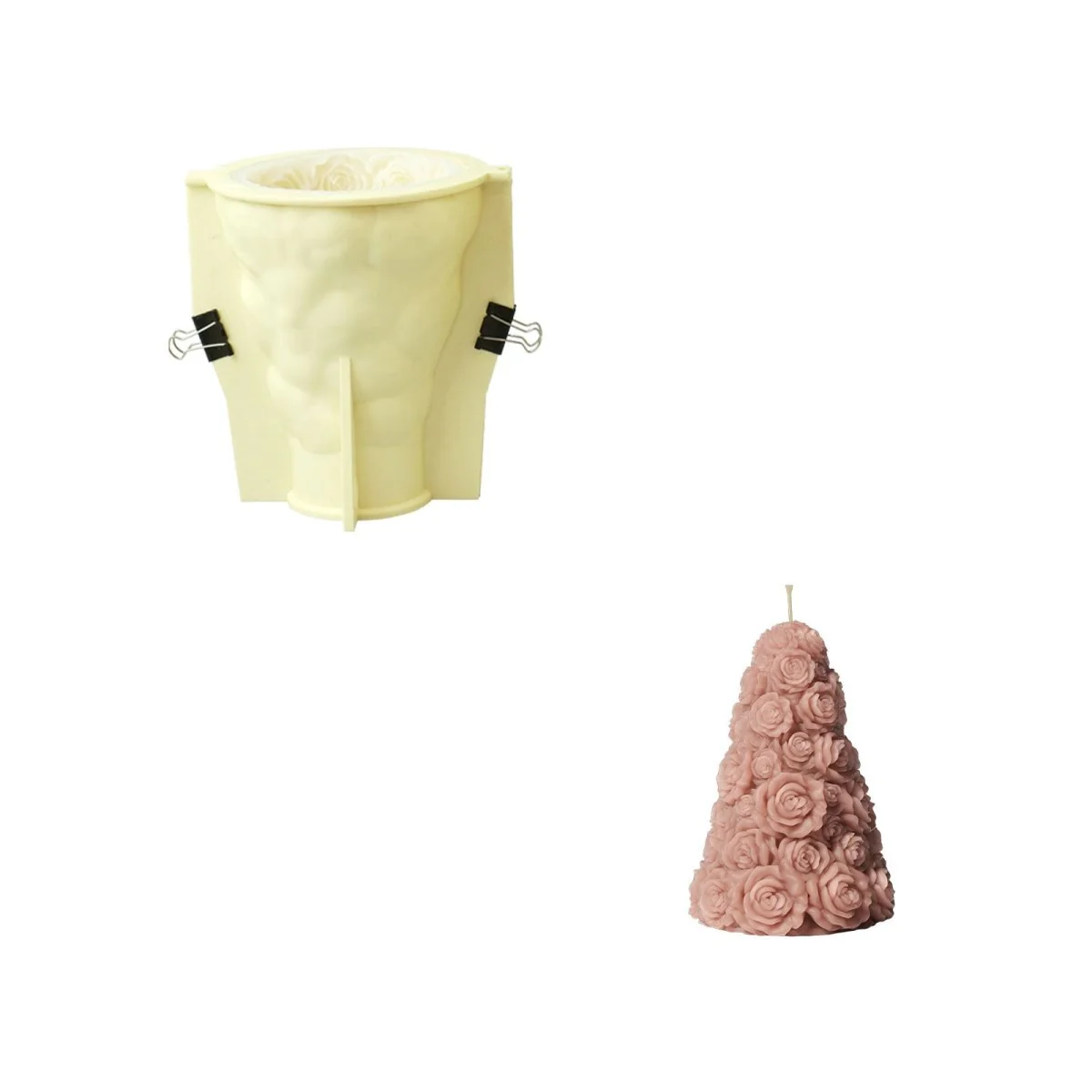 Medium Rose Tree Candle Silicone Mold - Image 10