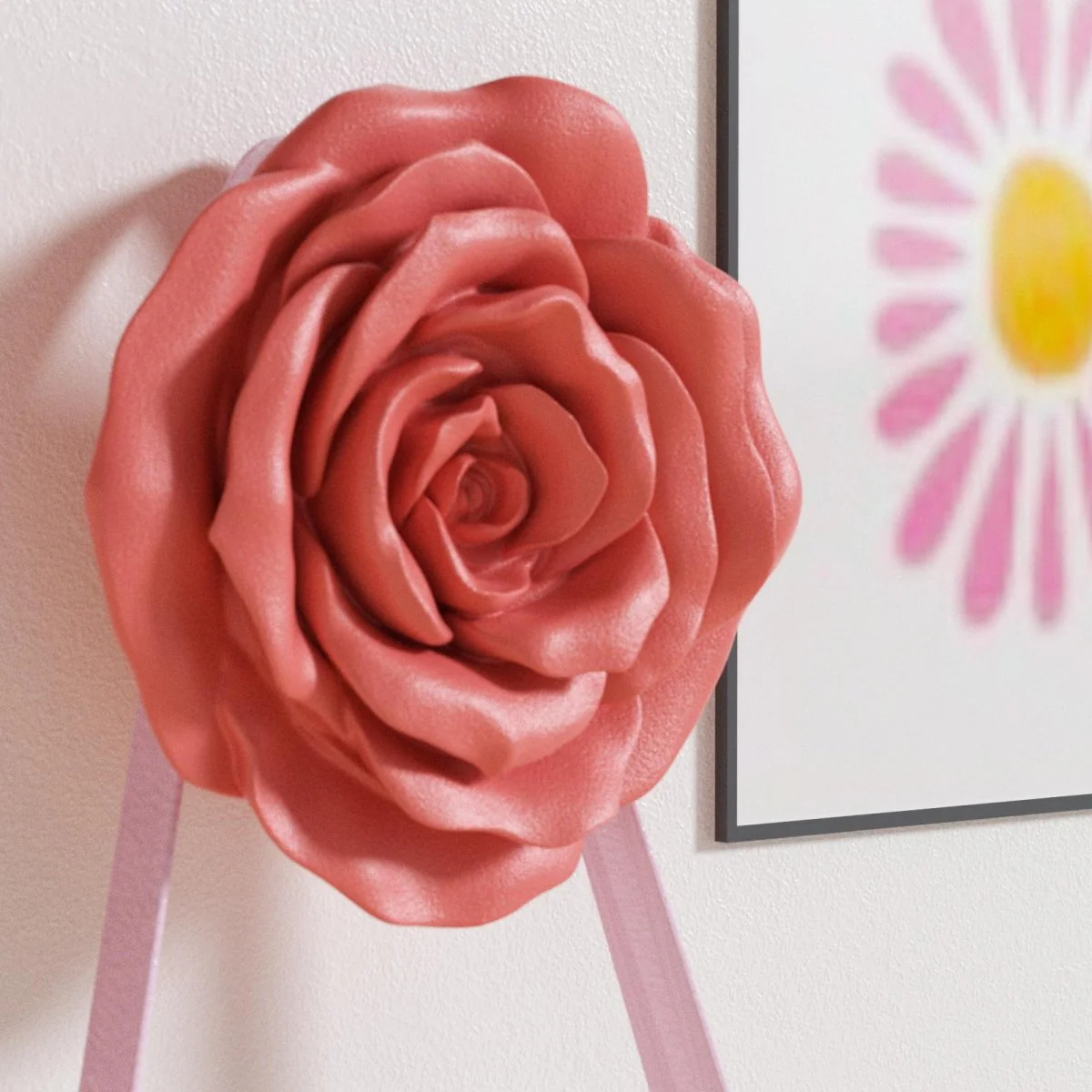 Rose Flora Kiss Wall Cloth Coat Hook Silicone Mold - Image 5