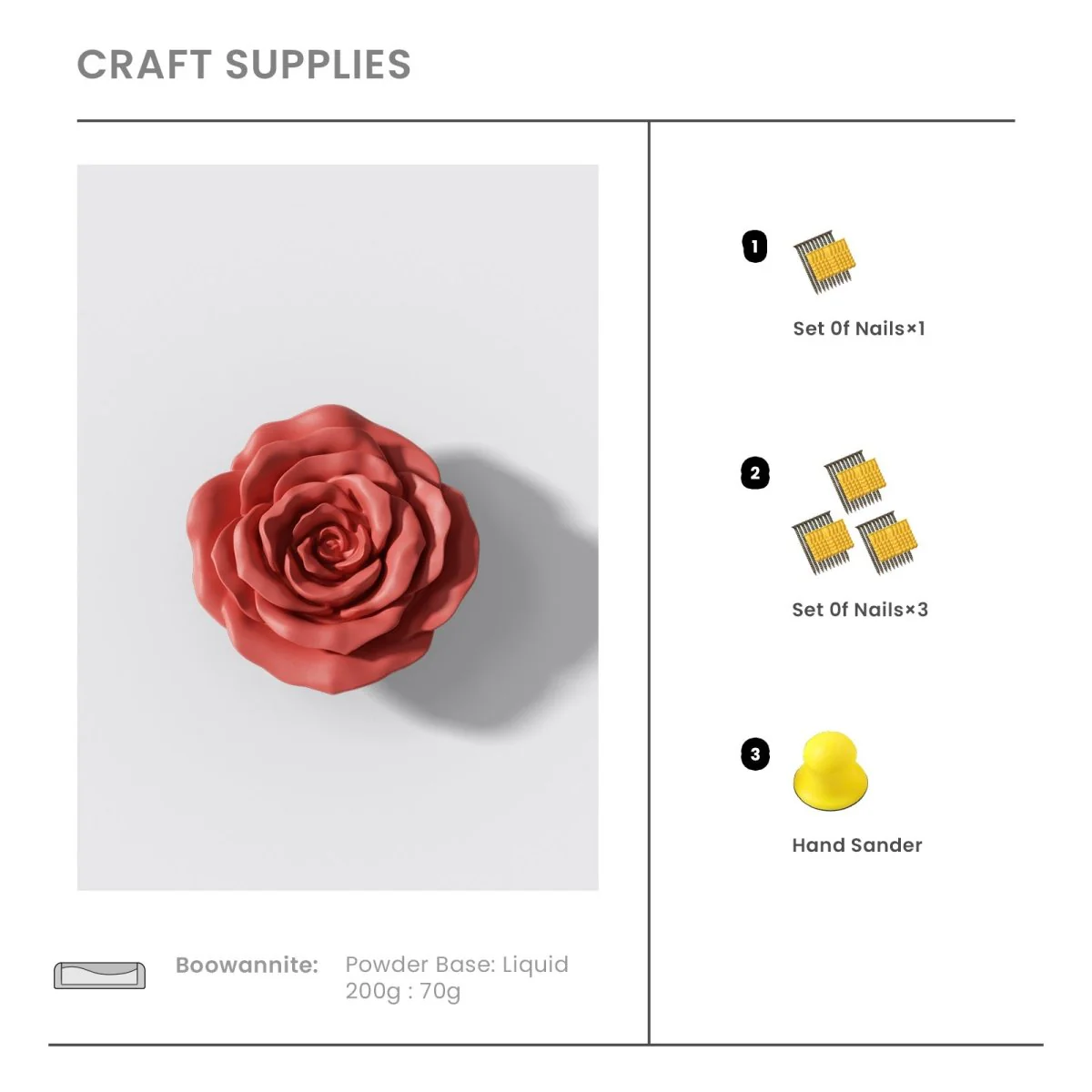 Rose Flora Kiss Wall Cloth Coat Hook Silicone Mold - Image 6