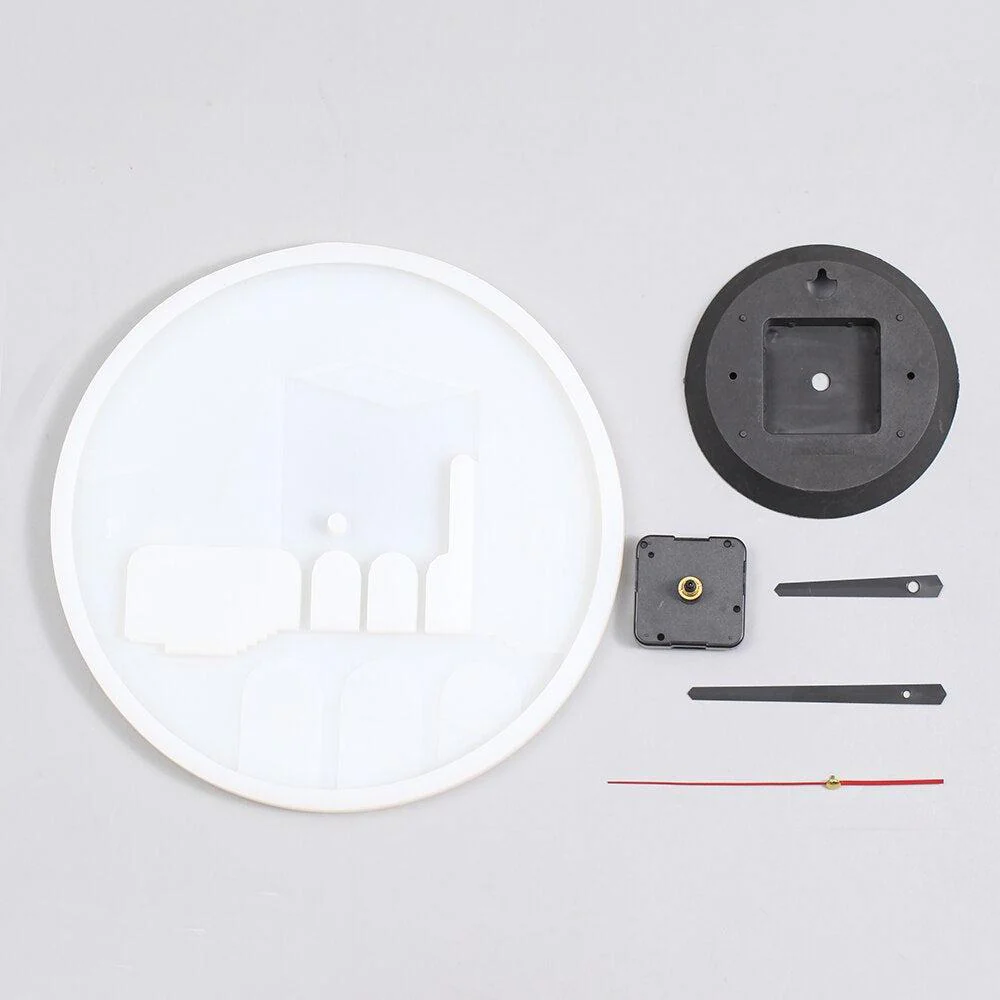 Concrete Round Wall Clock Silicone Mold - Image 5