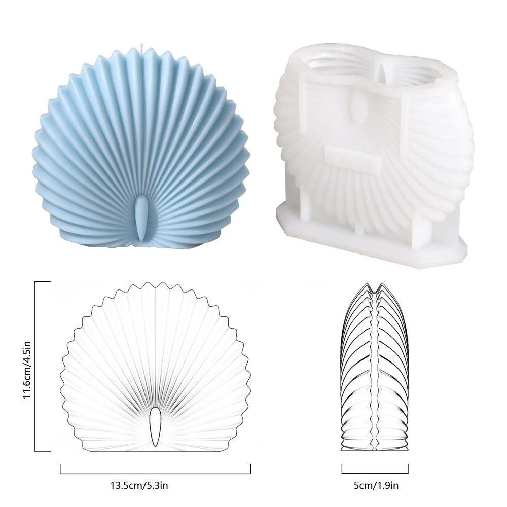 Scallop Shell Candle Silicone Moulds - Image 7