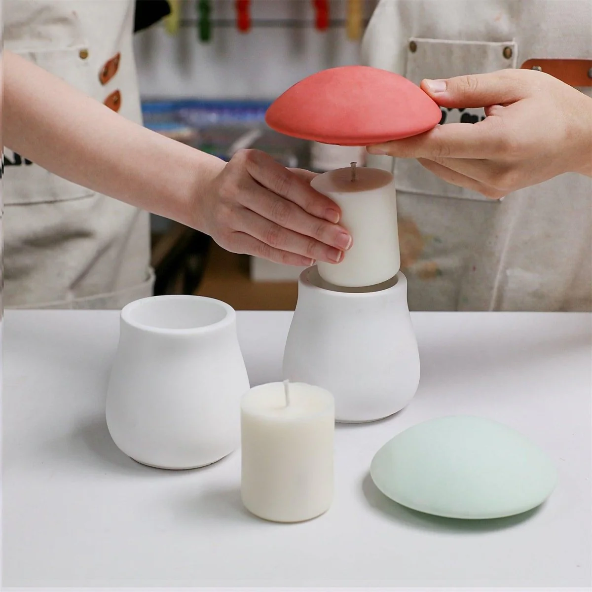 Forest Shroom Candle Jar & 6oz Candle Refill Silicone Mold - Image 5